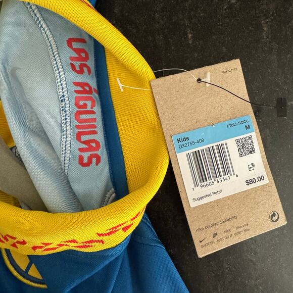 Nike Club America Away Jersey in Blue/Yellow - Picture 7 of 8